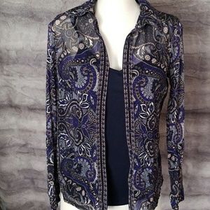 INC Blouse with detachable Tank